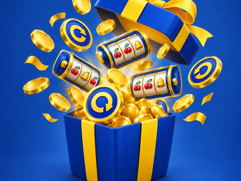 Jeetwin bonus gift box with coins – illustration Jeetwin bonus gift box with coins – illustration